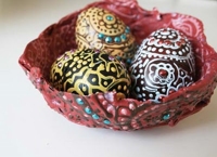 alisa burke Painted Eggs in Nests